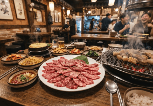 접시를 뒤집어도 절대 미끄러지지 않는 압도적 응집력의 '뭉티기' … 날것 그대로의 풍미에 깊이 빠지다