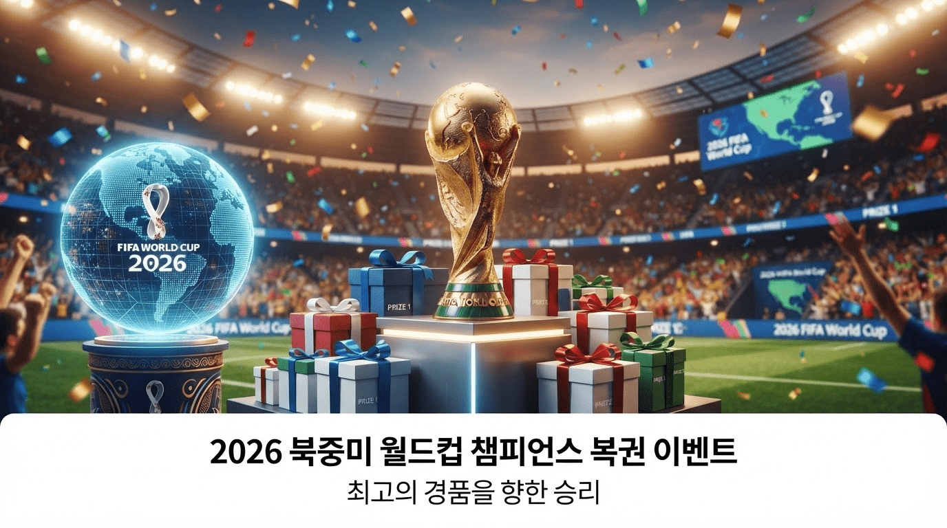 오는 19일까지 스포츠토토가 2026 북중미 축구대회 맞이하는 특별 이벤트를 진행한다.